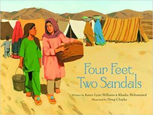 Two sandals, four feet